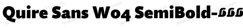Quire Sans W04 SemiBold字体转换